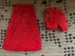RED LEATHERETTE DUO